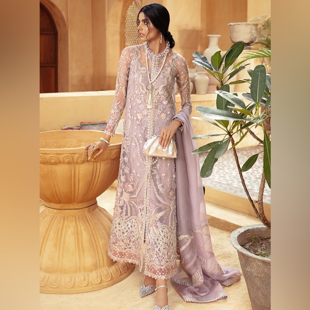 Suffuse by Sana Yasir Lavender Long Sleeve Pakistani/ Indian Wedding Wear Formal